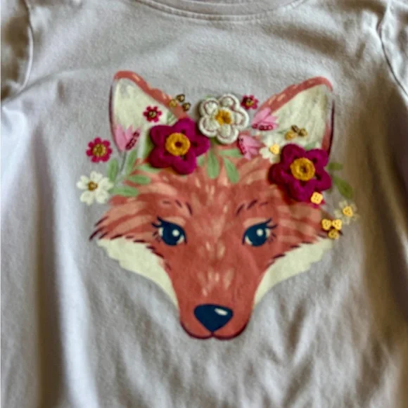 Jumping Beans Purple Long Sleeve Fox Tee - Picture 4 of 5